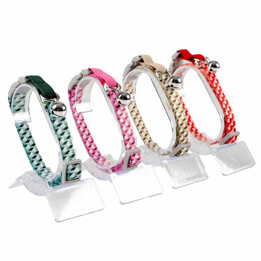 [15552] Cat collar retro heart [mixed colors (Multi)]