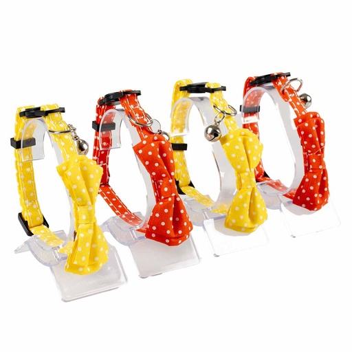 [15559] Katzenhalsband Retro-Punkte [gemischte farben (Multi)]