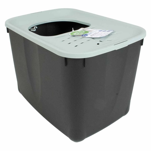 [15794] Micia ECO Top Toilette pour chat [noir/gris (Noir)]