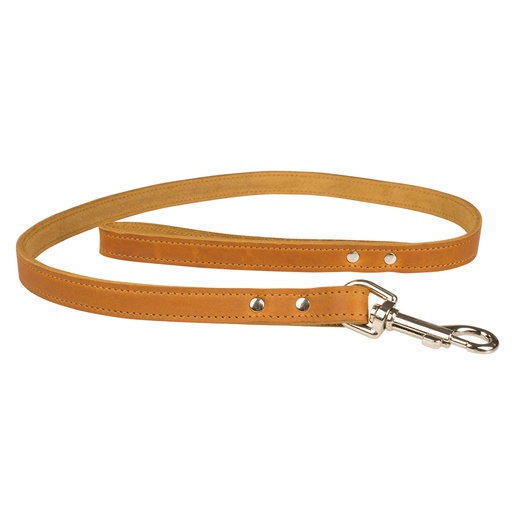 [10848] Classy Leather Leash [cognac (Brown)]