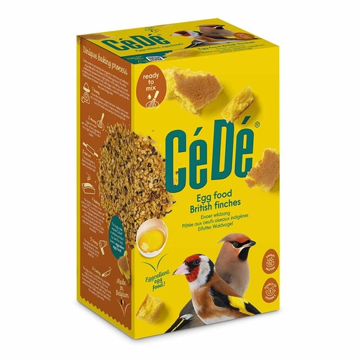 CéDé egg food British finches