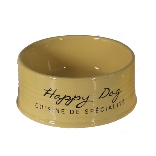 [11716] Futternapf Stone Happy Dog [gelb (Gelb)]