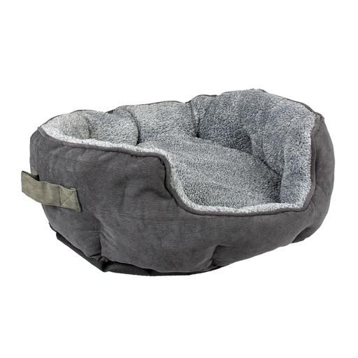 Bed oval corduroy ash [black/grey (Black)]