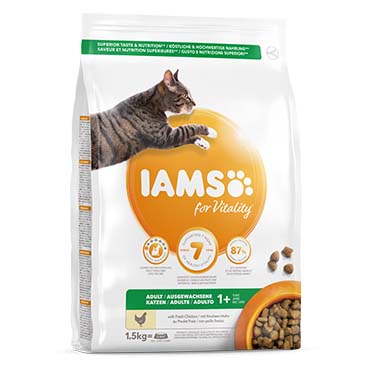 Iams for vitality adult cat salmon