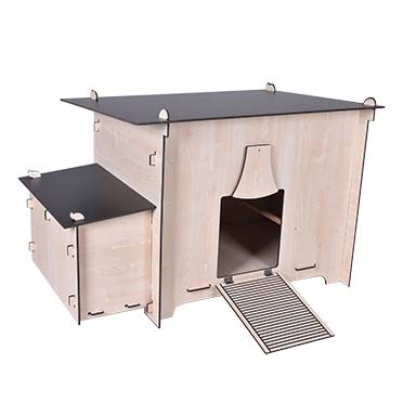 Woodland Urban Hühnerstall Knäppa [braun/schwarz (Braun)]