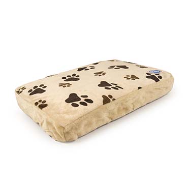 Coussin rectangulaire avec empreinte de patte [beige (Marron)]
