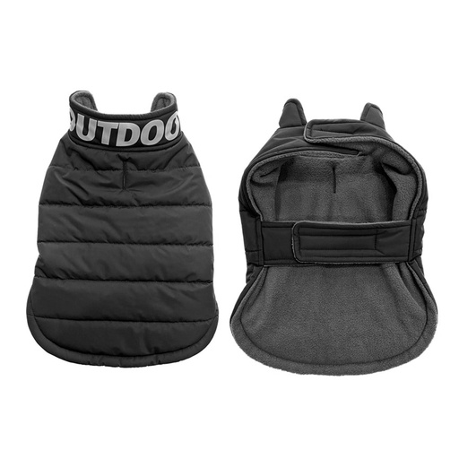 Dog jacket puffer outdoor [black (Black)]