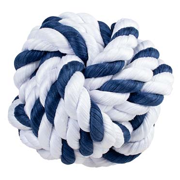 Sweater rope ball [blue/white (Blue)]