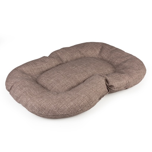 Oval cushion sewn Chestnut [brown (Brown)]