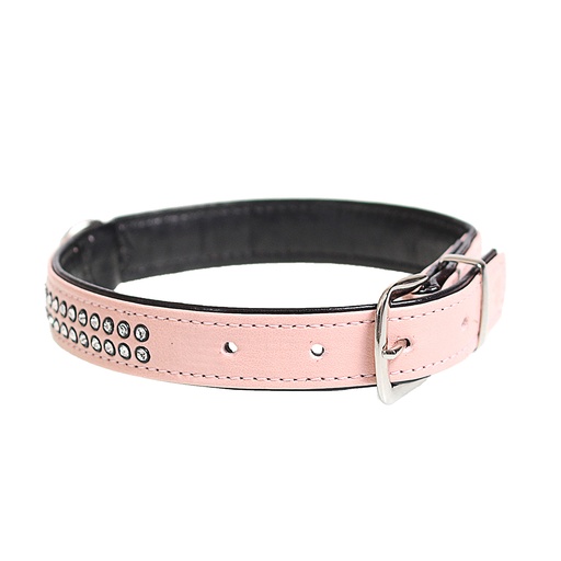 [5001060] Crystal chic cuirette collier [rose (Rose)]