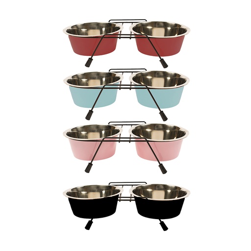 Dinner set Support + Gamelles [couleurs mélangées (Multi)]