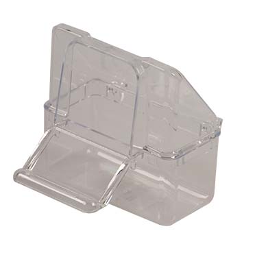 Papagei Essen Tray Lock Groß [transparent (Transparent)]