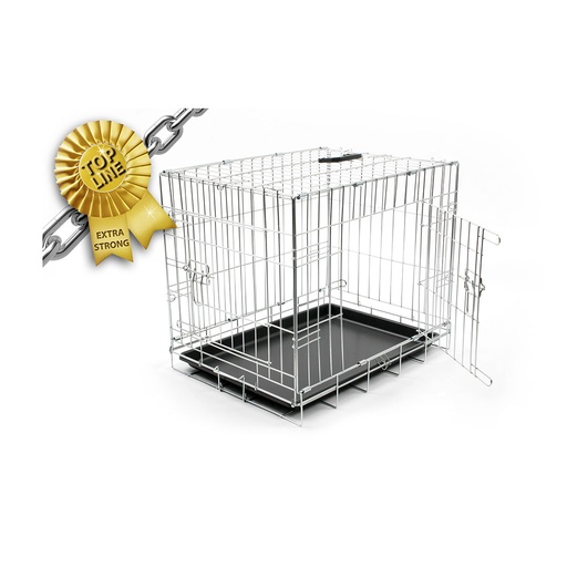 Topline cage fer pliable 2 portes tp [chrome (Métal)]