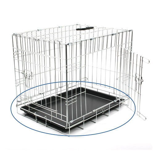 Plastic tray for dog crate