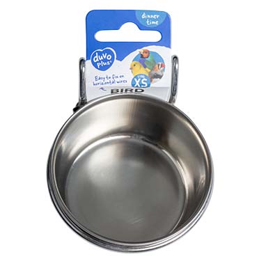 Bird coop cup inox + hook