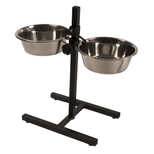 Twin feeder H-stander + Kommen