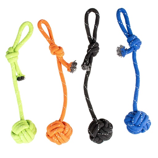 [14991] Scooby rope dummy ball with loop [mixed colors (Multi)]