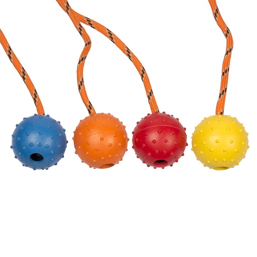 [10460] Rubber Dental Ball With Rope [gemischte farben (Multi)]
