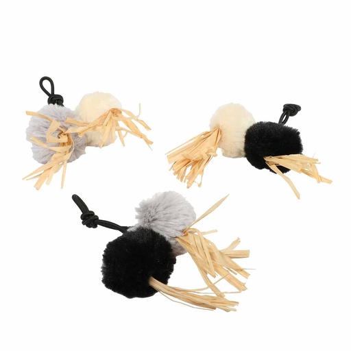 [409/483541] Raffia plush cat toy Chess [mixed colors (Multi)]