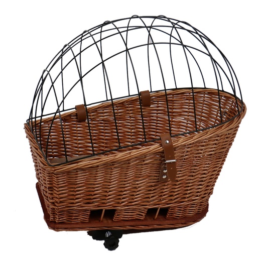[11122] Provence Wicker Bicycle basket Back & cushion