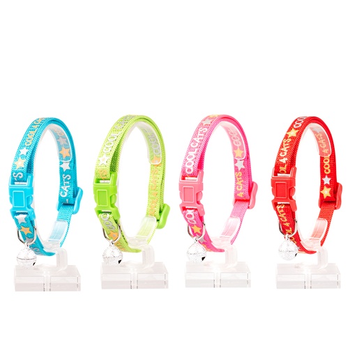 [11168] Katzenhalsband cool cats nylon [gemischte farben (Multi)]