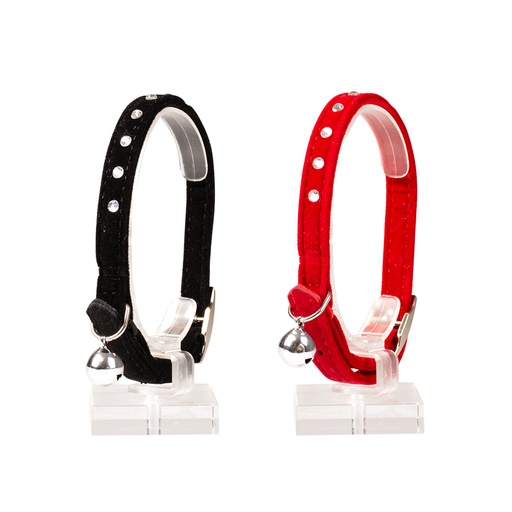 [11180] Collier pour chats diamants [couleurs mélangées (Multi)]