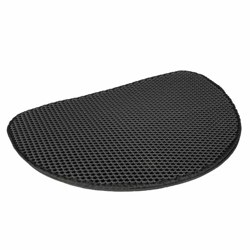 [15527] Cat litter mat Swift semicircle [black (Black)]