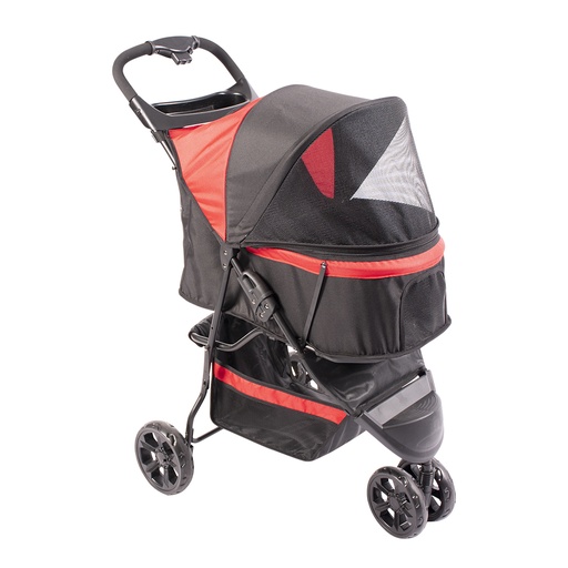 [11297] Pet buggy 3-wheeler [black/red (Black)]
