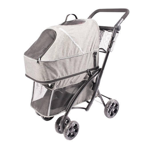 [11298] Pet buggy deluxe [gris (Gris)]