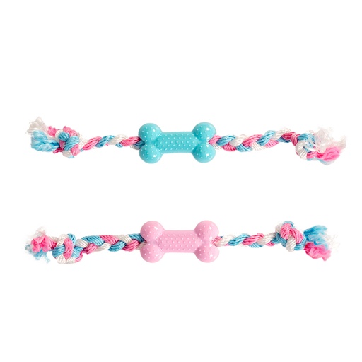 [11428] Puppy TPR Knochen Mit Nylon [gemischte farben (Multi)]