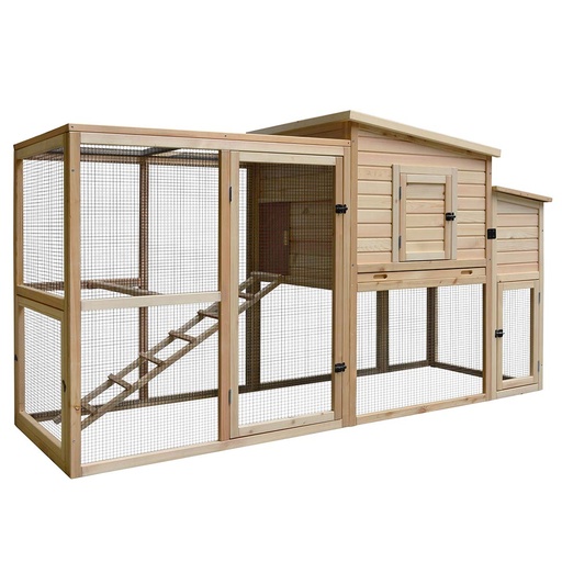 [11796] Woodland kippenhok rustic big pinus
