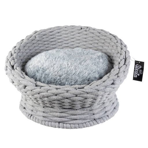 [11819] OYSTER SOFA IM BAUMWOLLSEIL [grau (Grau)]
