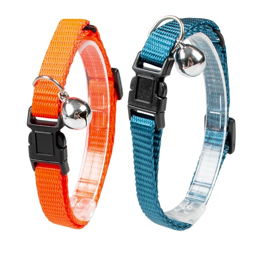 [11836] Cat collar uni 3 nylon [mixed colors (Multi)]