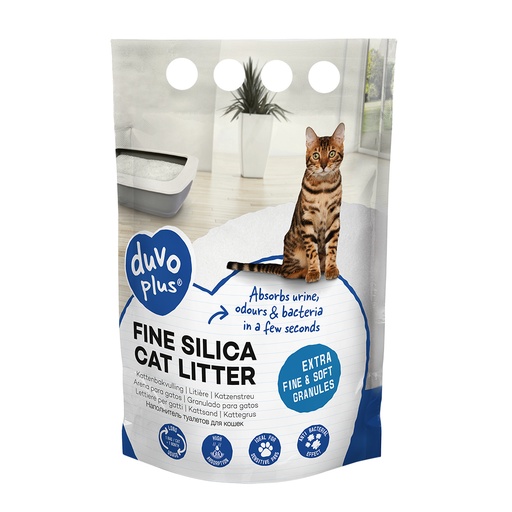 [11972] Premium Fijne Silica kattenbakvulling [wit (Wit)]