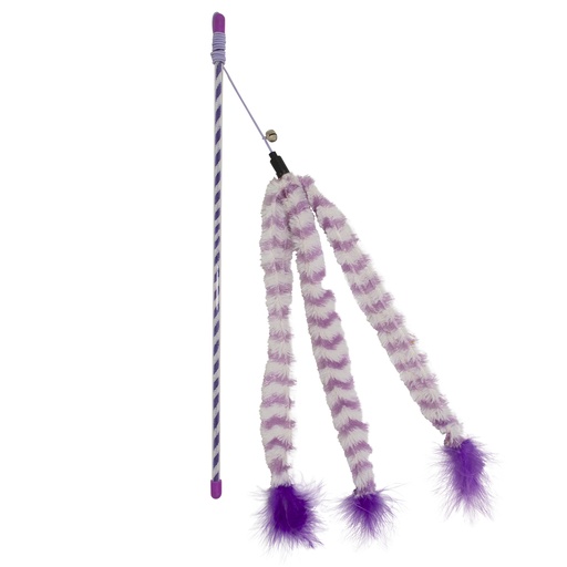 [12066] Canne à pêche Catchy fluffy queue [violet/blanc (Violet)]