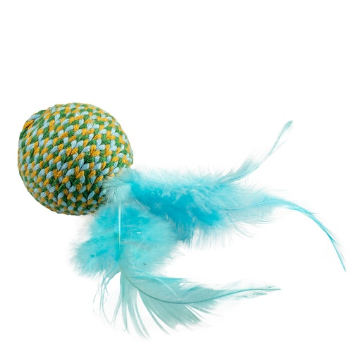 [12088] Jolly ball with feathers [blue (Blue)]