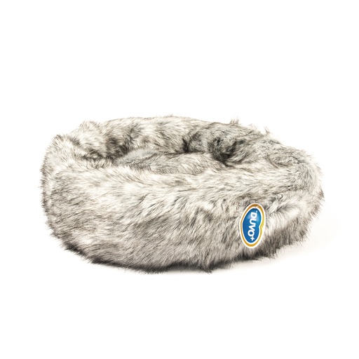 [121018] Long Fur Pet Bed [light gray (Gray)]