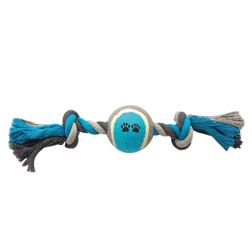 [4705053] Knot Baumwolle Mit 2 Knot & Tennisball [grau/blau (Grau)]