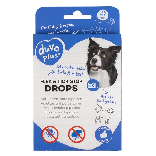 [12438] Puce & tique stop pipettes antiparasite chien
