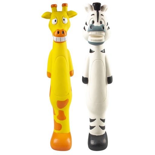 [12569] Latex zebra/giraf stick [gemengde kleuren (Multi)]