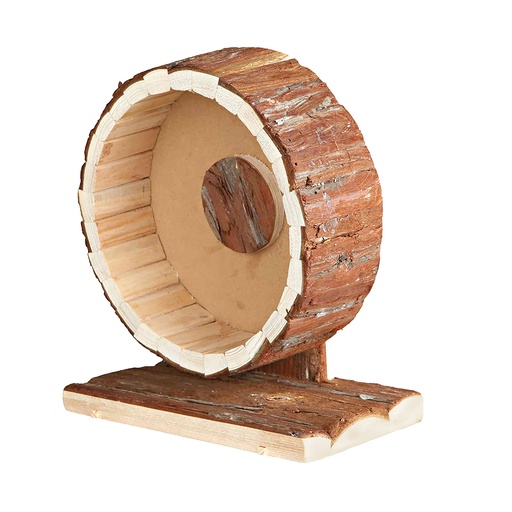 [12699] Holz Laufrad in Rinde