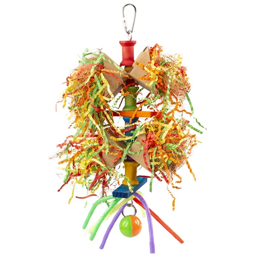 [12706] Colourful wooden shredder with chips [multicolored (Multi)]