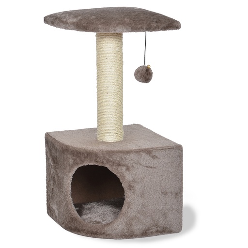 [12764] Corner scratching post Bessie [taupe (Brown)]