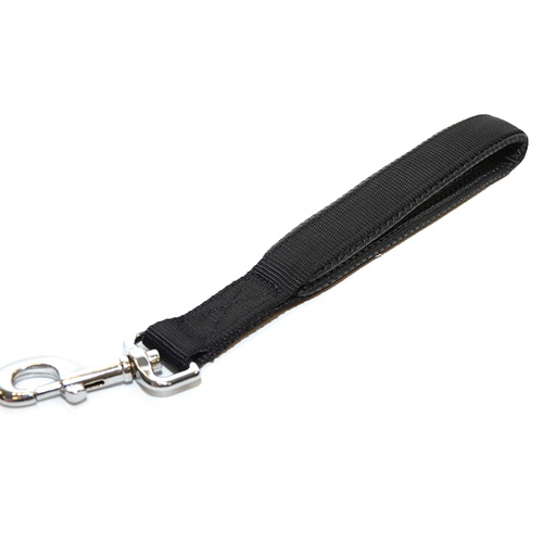 [12911] Short leash nylon [black (Black)]