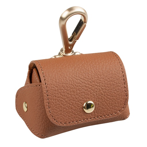 [12924] Poo bag dispenser leatherette [brown (Brown)]