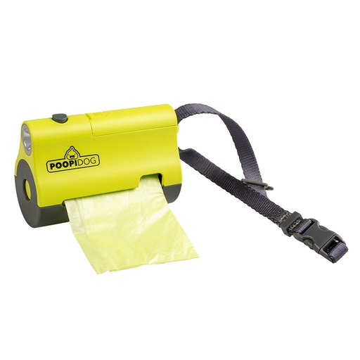 [12926] Distributeur sacs ramasse-crottes LED [citron vert (Vert)]