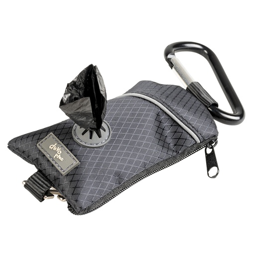 [12928] Distributeur sacs ramasse-crottes polyester [noir (Noir)]