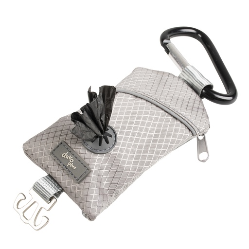 [12929] Distributeur sacs ramasse-crottes polyester [gris (Gris)]