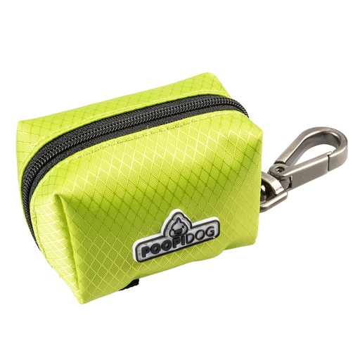 [13139] Distributeur sacs ramasse-crottes nylon [vert (Vert)]