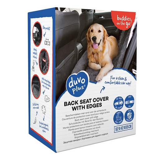 [13320] Back seat cover with edge [black (Black)]